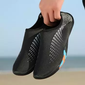 Мужская пляжная обувь Быстросохнущая обувь для плавания Обувь для йоги и фитнеса Обувь для беговой дорожки 35-46 35 чёрный/серебряный