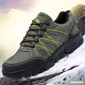 Мужская походная обувь для активного отдыха, дышащая сетчатая походная повседневная спортивная обувь на платформе, износостойкая мужская обувь 38