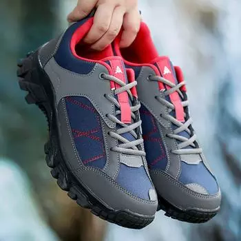 Мужская походная обувь для горных восхождений в пустыне, классические кроссовки, удобная обувь для активного отдыха, размер плюс 47 40 чёрный