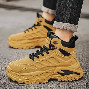 Мужская походная обувь для горных восхождений в пустыне, классические кроссовки, удобная обувь для улицы, мужская походная обувь, повседневные ботинки 44 39 чёрный