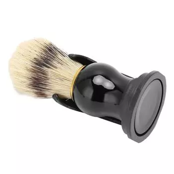 Мужская помазок для бритья, щетина для чистки лица, мягкая помазок для бритья волос с черным держателем для капельницы