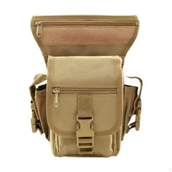 Мужская поясная сумка на бедро, мужской поясной ремень для походов, декор, регулируемый ремень, ниспадающая нога хаки