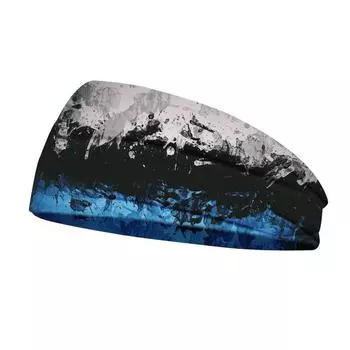 Мужская повязка на голову для занятий спортом на открытом воздухе с принтом, эластичная потоотводящая повязка на голову для занятий йогой, крестообразный головной убор