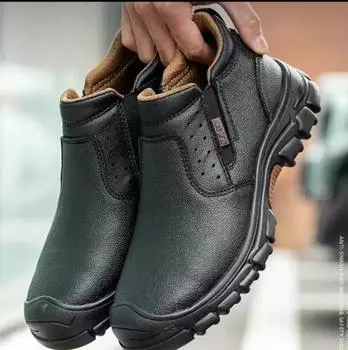 Мужская повседневная безопасная обувь для защиты труда с защитой от ударов и пирсинга 46 чёрный