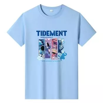 Мужская повседневная футболка из чистого хлопка Big Yards, футболка для мальчиков с короткими рукавами и круглым вырезом M