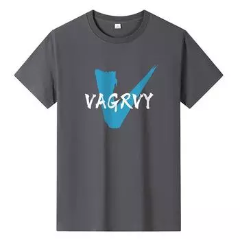 Мужская повседневная футболка из чистого хлопка Big Yards, футболка для мальчиков с короткими рукавами и круглым вырезом M