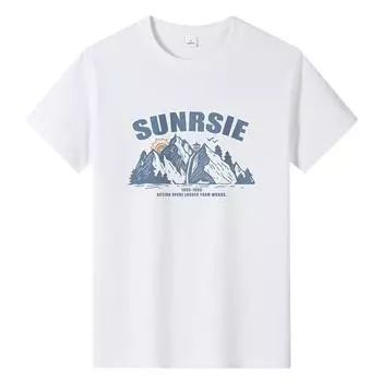 Мужская повседневная футболка из чистого хлопка большого размера, футболка для мальчиков с короткими рукавами и круглым вырезом M