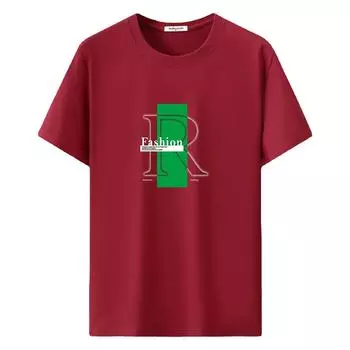 Мужская повседневная футболка из чистого хлопка размером 12XL — дышащая и удобная посадка 4XL дубильная кора