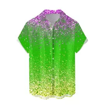 Мужская повседневная клетчатая рубашка с длинными рукавами, модная тонкая мужская рубашка L армия зеленый