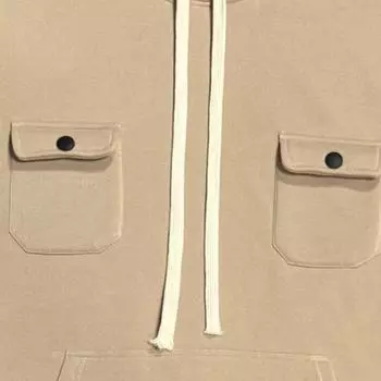 Мужская повседневная кофта с длинными рукавами и воротником-стойкой, с капюшоном и молнией на половину длины, флисовая толстовка в стиле пэчворк M чёрный