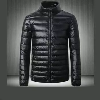 Мужская повседневная короткая легкая хлопковая куртка с воротником-стойкой - молодежный стиль 3XL