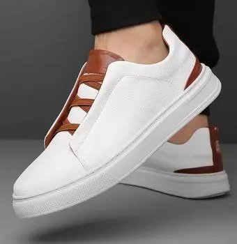 Мужская повседневная кожаная обувь. Обувь из натуральной кожи. Мужская рабочая обувь. Удобная верхняя повседневная обувь высокого качества. 38