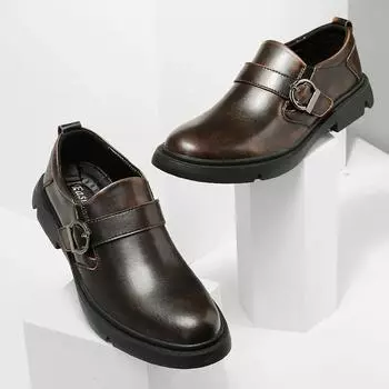 Мужская повседневная кожаная обувь Официальная обувь 39 чёрный