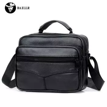 Мужская повседневная кожаная сумка-мессенджер и сумка через плечо Horizontal