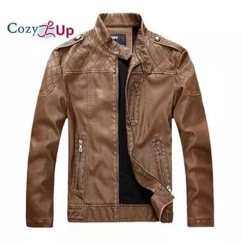 Мужская повседневная куртка из искусственной кожи Cosy Up M чёрный