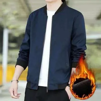 Мужская повседневная куртка, куртка, мужской спортивный бейсбольный костюм среднего возраста большого размера, флисовая одежда M