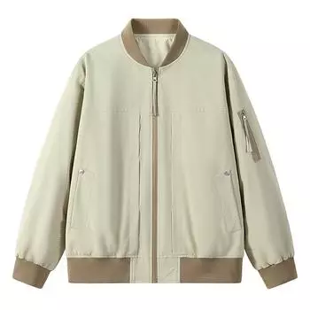 Мужская повседневная куртка, новая публичная версия, летная бейсбольная форма, поддерживает отжатый однотонный мужской верх, зеленая куртка L