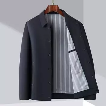 Мужская повседневная куртка с лацканами, деловой тонкий пиджак, топ для руководителей XXXXL