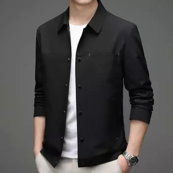 Мужская повседневная куртка с лацканами, деловой тонкий пиджак, топ для руководителей XXXXL