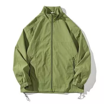 Мужская повседневная куртка с лацканами высокого класса, коллекция весна/осень 2025 г. M оливковое зеленый
