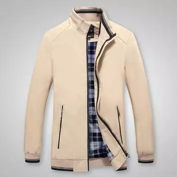 Мужская повседневная куртка Весенняя тонкая хлопковая одежда Весенняя одежда Верхняя одежда Весенне-осенняя куртка Мужская одежда M зелёный