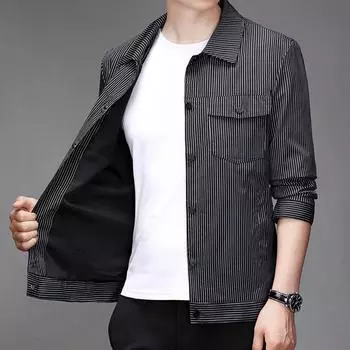 Мужская повседневная куртка весна и осень новая универсальная мужская куртка большого размера модные топы высокого класса M