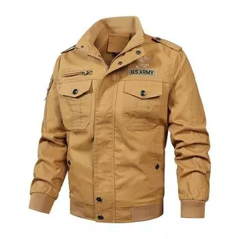 Мужская повседневная куртка весна-осень для молодых мужчин корейской версии, приталенное модное пальто, куртка для папы M