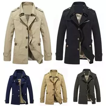 Мужская повседневная куртка, ветровка, длинное пальто 2XS