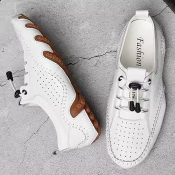 Мужская повседневная летняя обувь, кроссовки, мужская натуральная кожа, новейшая обувь для отдыха, мужские лоферы, винтажные дизайнерские туфли для отдыха, большой размер 38-47 38