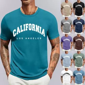 Мужская повседневная мода, удобная кофта-свитшот с надписью «День независимости» L армия зеленый