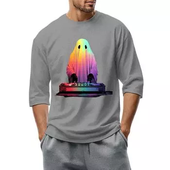 Мужская повседневная модная футболка с круглым вырезом и рукавом три четверти XXL