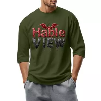 Мужская повседневная модная футболка с круглым вырезом и рукавом три четверти M