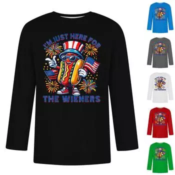 Мужская повседневная модная футболка с круглым вырезом и рукавом три четверти L чёрный