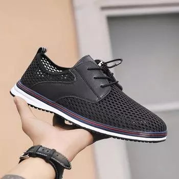 Мужская повседневная обувь 2022 года, летние новейшие мужские сандалии, легкие дышащие кроссовки с сетчатой подошвой на шнуровке, мужские модные мокасины, сандалии 38