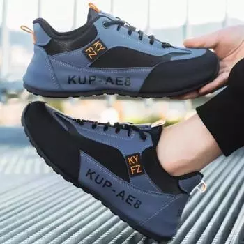 Мужская повседневная обувь 2025 года, модные высококачественные мужские кроссовки, повседневная обувь для активного отдыха, мужская удобная дышащая нескользящая обувь для бега 39 темно-серого