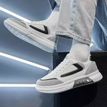 Мужская повседневная обувь Белые туфли 2024 Модные кроссовки Вулканизированная обувь Дышащие парусиновые балетки Мужская обувь Zapatos De Hombre 39 чёрный