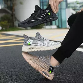 Мужская повседневная обувь большого размера, новая дышащая сетчатая ткань, корейская версия, модные простые кроссовки для студентов 39