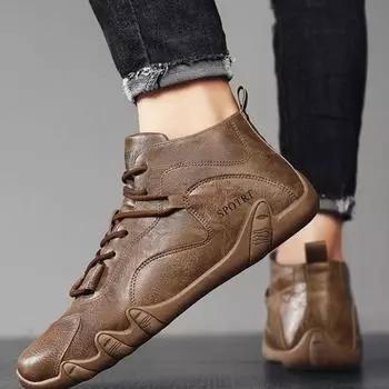 Мужская повседневная обувь для офиса, нескользящая и водонепроницаемая, новинка, мужская кожаная обувь, социальная, удобная, модная, 2024 г. Распродажа, бесплатная доставка 39