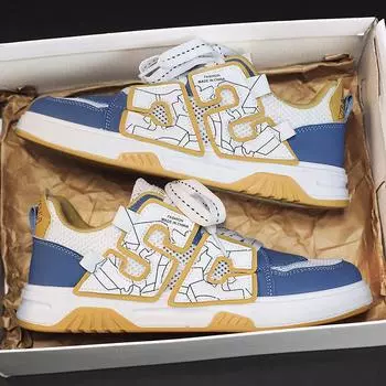 Мужская повседневная обувь для отдыха, роскошные уличные теннисные кроссовки для бега для мужчин, тренировочные легкие повседневные кроссовки, обувь для скейтборда 42 белый