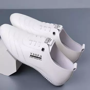 Мужская повседневная обувь для пересечения границ: Дышащие, Мягкая Подошва, Слипоны, Белые, Осенние Спортивные Кроссовки Size 43 белый