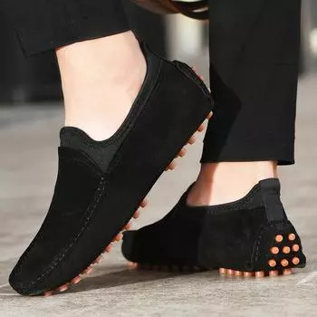 Мужская повседневная обувь Doudou 2025 весна-лето новые лоферы большого размера 47 модная британская мужская обувь тренд 38