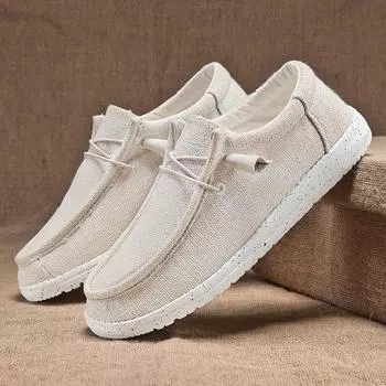 Мужская повседневная обувь, дышащая, легкая, без застежек, простая, удобная, однотонная, с мягкой подошвой, мужская обувь на продажу, лоферы 39 чёрный