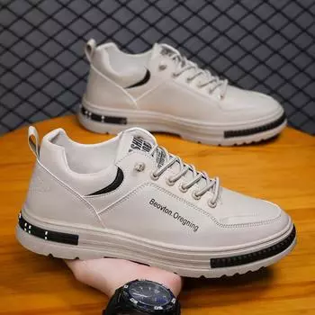 Мужская повседневная обувь, дышащая модная обувь, мужские кроссовки для бега, мужская обувь, трендовая мужская прогулочная обувь 44 бежевый