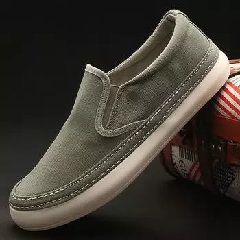 Мужская повседневная обувь, дышащая парусиновая обувь, легкая мужская вулканизированная обувь, мягкая обувь на плоской подошве, уличные мужские кроссовки, мокасины 38