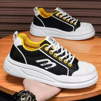 Мужская повседневная обувь, дышащая спортивная обувь для бега, мужские легкие нескользящие классические кроссовки для мужчин, спортивные кроссовки с сеткой 39 белый