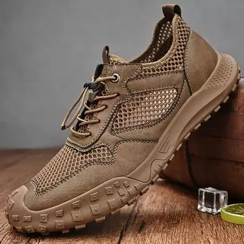 Мужская повседневная обувь, дышащие кроссовки для активного отдыха, летние мужские мокасины без застежек, роскошные туфли для вождения, мужские сандалии для походов Zapatos Hombre 46