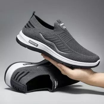 Мужская повседневная обувь, дышащие кроссовки, мужские легкие кроссовки для ходьбы, мокасины без застежек для пары, Zapatillas Hombre, размер 44 39