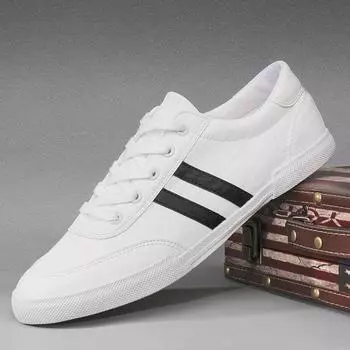 Мужская повседневная обувь из кожи, весенние, новые, стильные, модные, полосатые, на шнуровке, мужские мокасины для отдыха, плоские туфли US6.5 EU38 чёрный