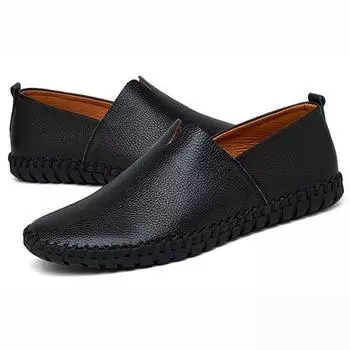 Мужская повседневная обувь из натуральной кожи Мужская офисная деловая кожаная обувь Мужские мокасины Обувь для вождения Кроссовки для ходьбы Zapatillas 38