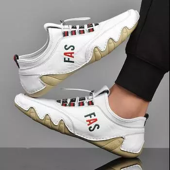 Мужская повседневная обувь из натуральной кожи Мужские спортивные кроссовки Мужская офисная деловая рабочая обувь Кроссовки для папы Zapatillas Hombres 38